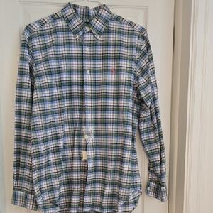 Ralph Lauren Green and Blue Plaid Shirt
